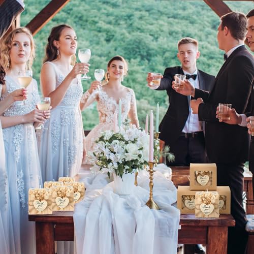 Rustic Wood Candle Holders Wedding Favor Set