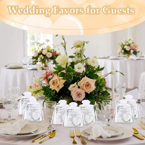 Heart-Shaped Candle Wedding Favors for Guests