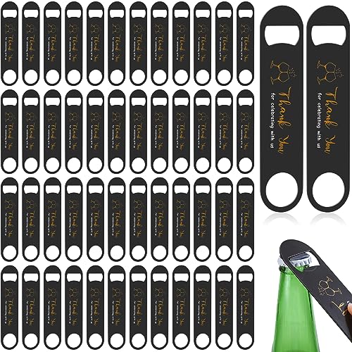Stainless Steel Bottle Opener Wedding Favors (50 Pack)