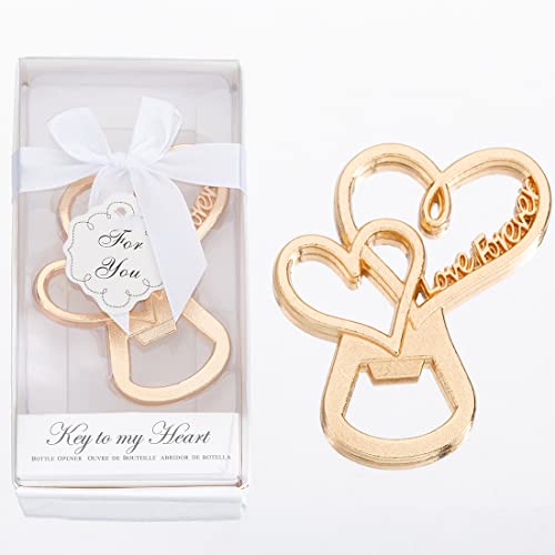 50 Heart Shape Bottle Openers for Weddings
