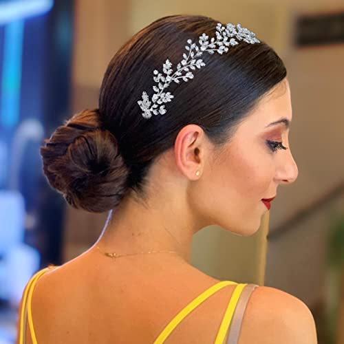Bridal Headpieces with Cubic Zirconia for Weddings