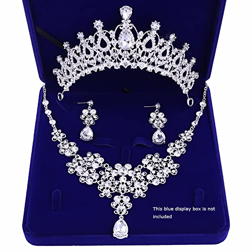 Elegant Bridal Jewelry Set with Tiara and Accessories