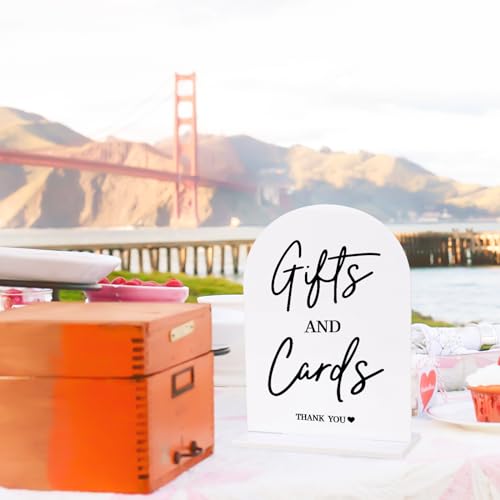 4-Pack Acrylic Wedding Signs for Ceremony & Reception