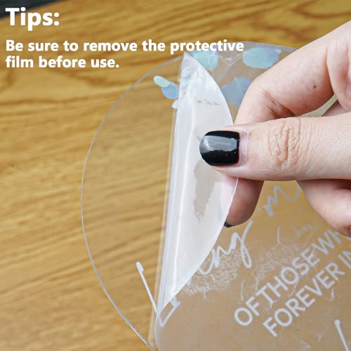 Vienrose 2pcs Acrylic Wedding Ceremony Reception Signs