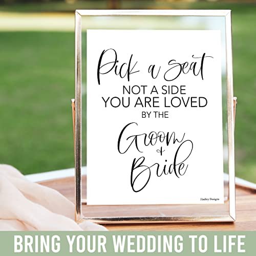 Minimalist Wedding Signs Set for Ceremony and Reception