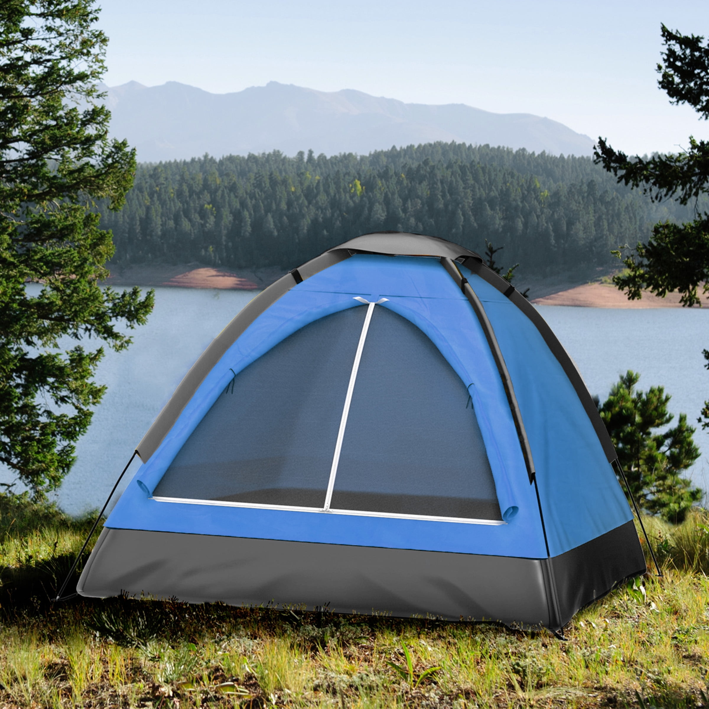 Compact 2-Person Tent with Rain Fly and Bag