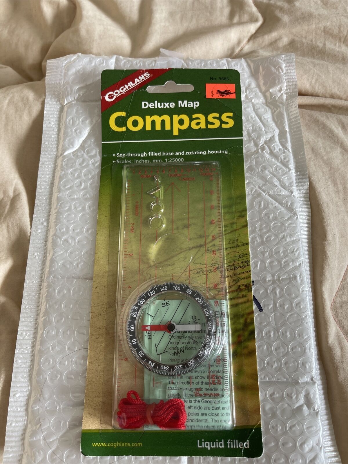 Coghlan's Deluxe Map Compass with Lanyard