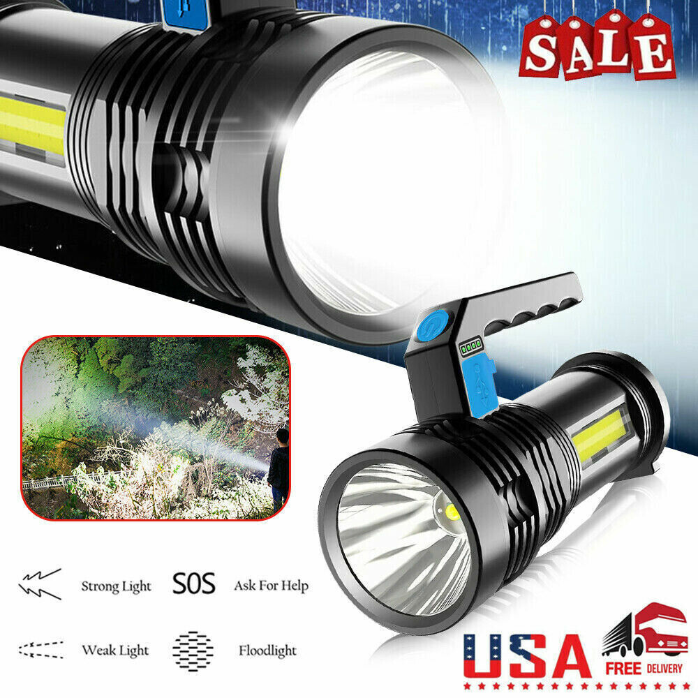 High Lumens Tactical LED Flashlight with USB Charge