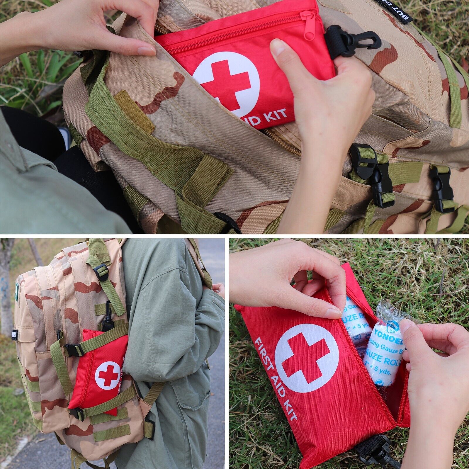 128-Piece Portable First Aid Kit for Emergencies