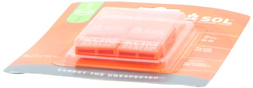 Sol Slim Rescue Howler Whistle 2 Pack, Orange