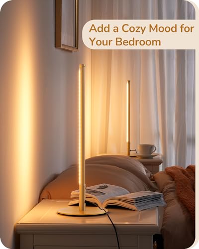 LED Minimalist Touch Table Lamp Set, Gold