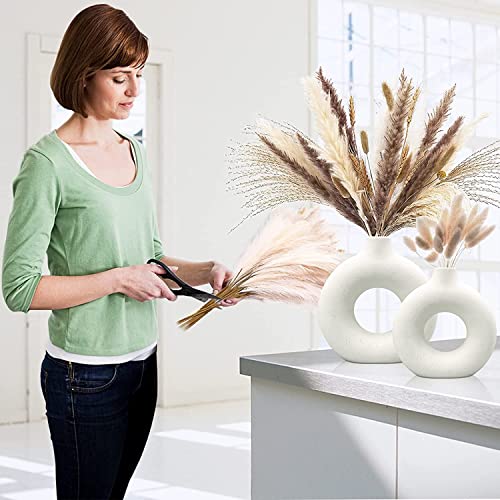 White Ceramic Vases for Modern Minimalist Decor