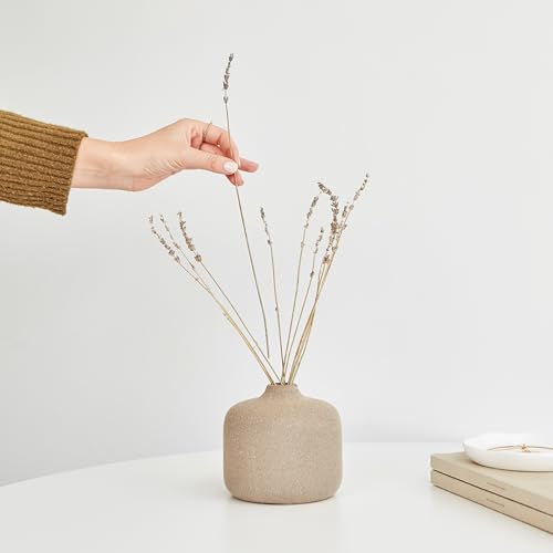 Round Ceramic Vase for Minimalist Decor - Boho Style