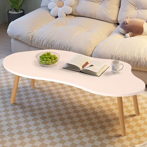 Modern White Cloud Coffee Table for Minimalist Spaces