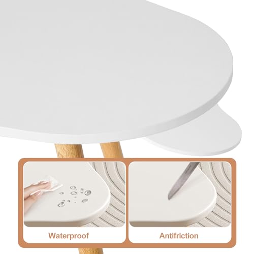 Modern White Cloud Coffee Table for Minimalist Spaces