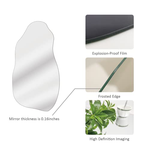 Asymmetric Wall Mirror for Modern Minimalist Decor