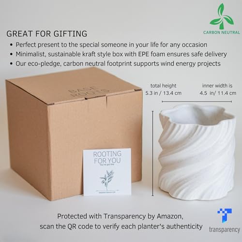 BASE ROOTS Spiral Plant Pot