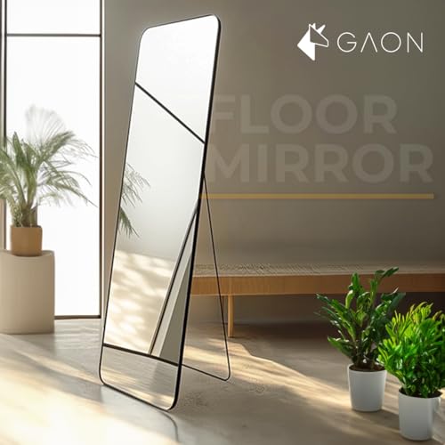 GAON Wall Mirror with Metal Frame and Mounting
