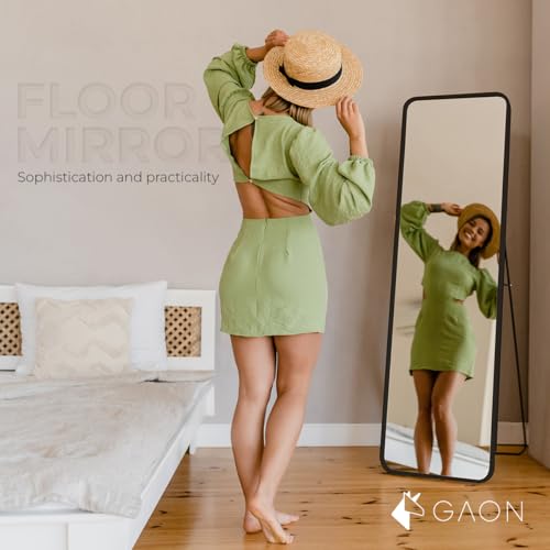 GAON Wall Mirror with Metal Frame and Mounting