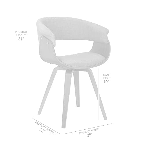 Charcoal Fabric Summer Chair with Walnut Accents