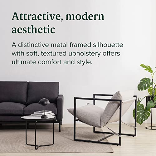 ZINUS Aidan Oatmeal Sling Accent Chair