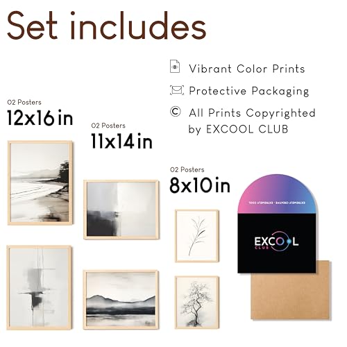 Beige Abstract Boho Wall Art Prints Set