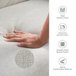 Light Gray Mid-Century Modern Futon Sofa Bed