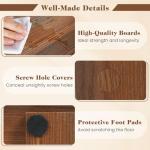 S-Shaped 6-Tier Geometric Wooden Bookshelf