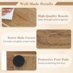 Set of 2 Geometric 6-Tier Bookshelves