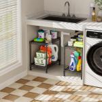 2-Tier Adjustable Metal Bookshelf for Minimalist Spaces