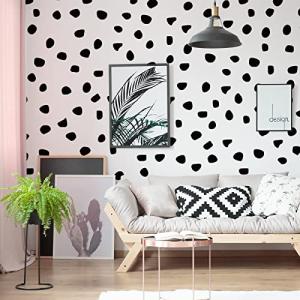 500 Irregular Black Polka Dot Wall Decals