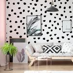 500 Irregular Black Polka Dot Wall Decals