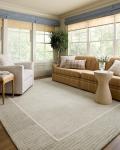 Sage & Ivory Minimalist Area Rug 5’ x 7’