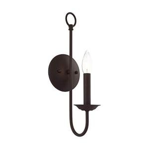 Bronze Finish Steel Wall Sconce for Minimalist Decor