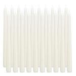 Ivory Taper Candles Set of 20 - Long Burning