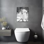 Funny Vintage Bathroom Wall Art Print 8x10