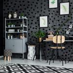 500 Irregular Black Polka Dot Wall Decals