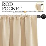 Biscotti Beige Blackout Curtains - Set of 2