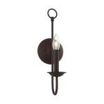 Bronze Finish Steel Wall Sconce for Minimalist Decor