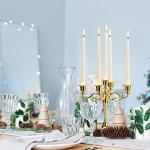 Ivory Taper Candles Set of 20 - Long Burning