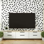 500 Irregular Black Polka Dot Wall Decals