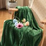 Soft Green Fleece Throw Blanket for Cozy Comfort