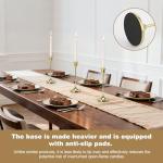 Gold Metal Candlestick Holders Set of 6