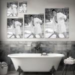 Funny Vintage Bathroom Wall Art Print 8x10