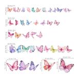 Watercolor Butterfly Wall Stickers for Kids' Rooms