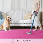 Hot Pink 4x6 Shaggy Rug for Minimalist Spaces