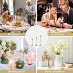 Gold Metal Candlestick Holders Set of 6