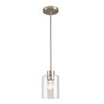 Brushed Nickel Modern Farmhouse Pendant Light