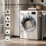 Beige 8x10 Washable Area Rug for Any Room