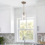Brushed Nickel Modern Farmhouse Pendant Light